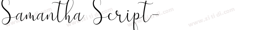 Samantha Script字体转换